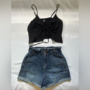Wild fable Black crop top
